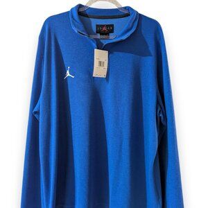 NWT Nike Jordan Women’s Dri-FIT ¼-Zip Long Sleeve Top – Blue (Style DQ7917-493)